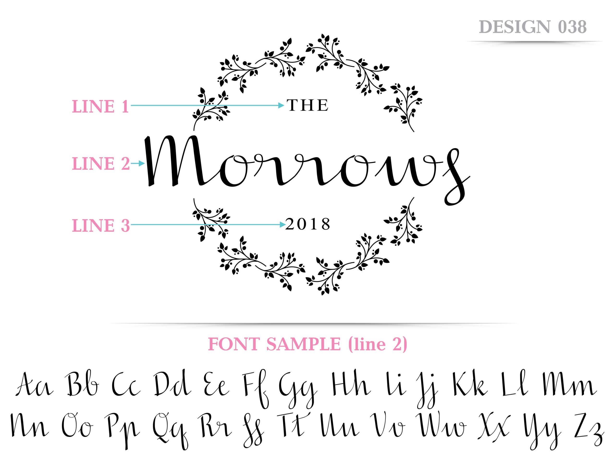 Personalized, Engraved Cutting Board with Cute Flower Wreath Design for Wedding or Engagement Gift #038 - Image 5