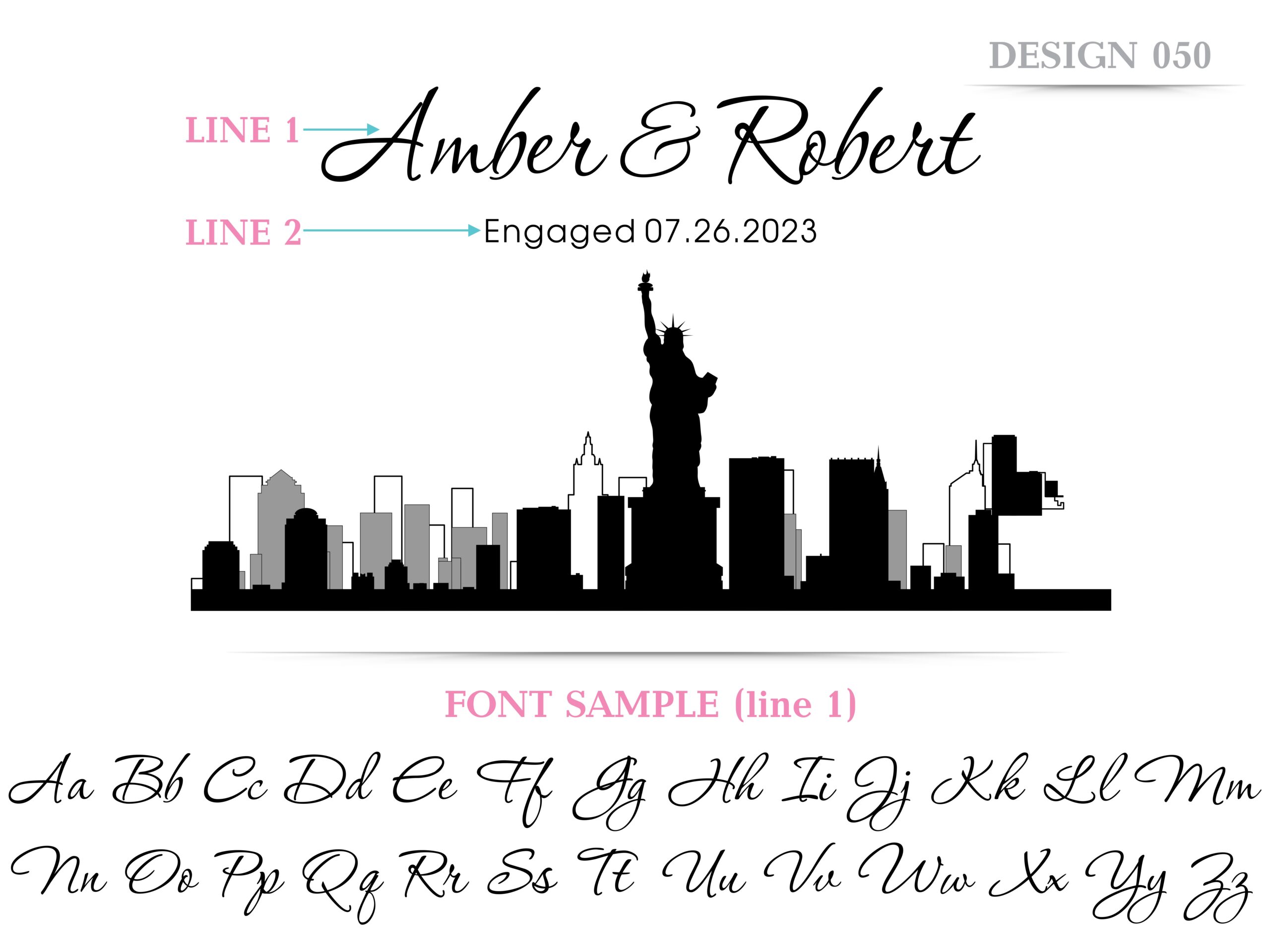 Personalized, Engraved Cutting Board with City Skyline Design for Housewarming or Wedding Gift #050 - Image 5