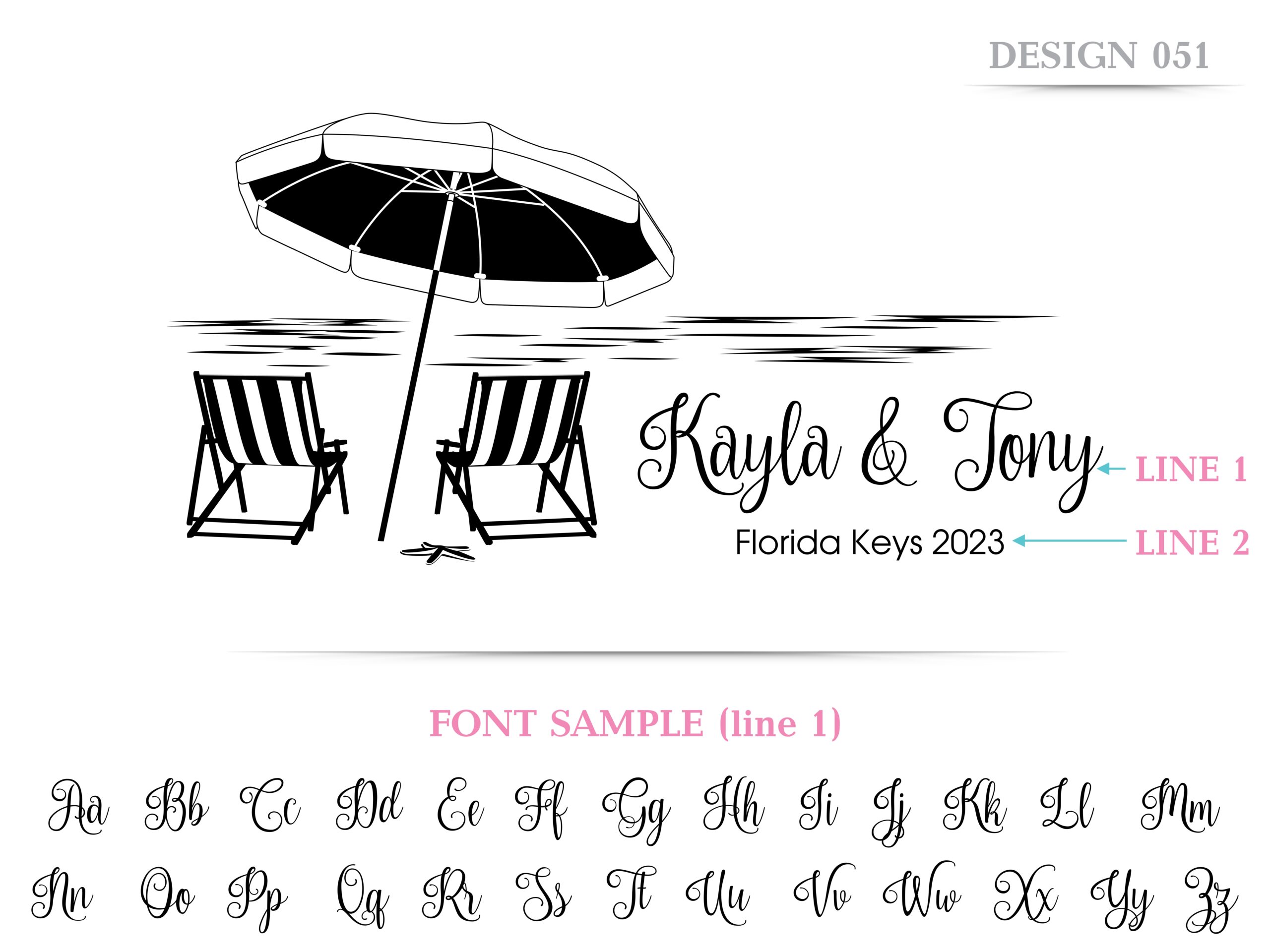 Personalized, Engraved Cutting Board with Beach Destination Design for Retirement or Wedding #051 - Image 5