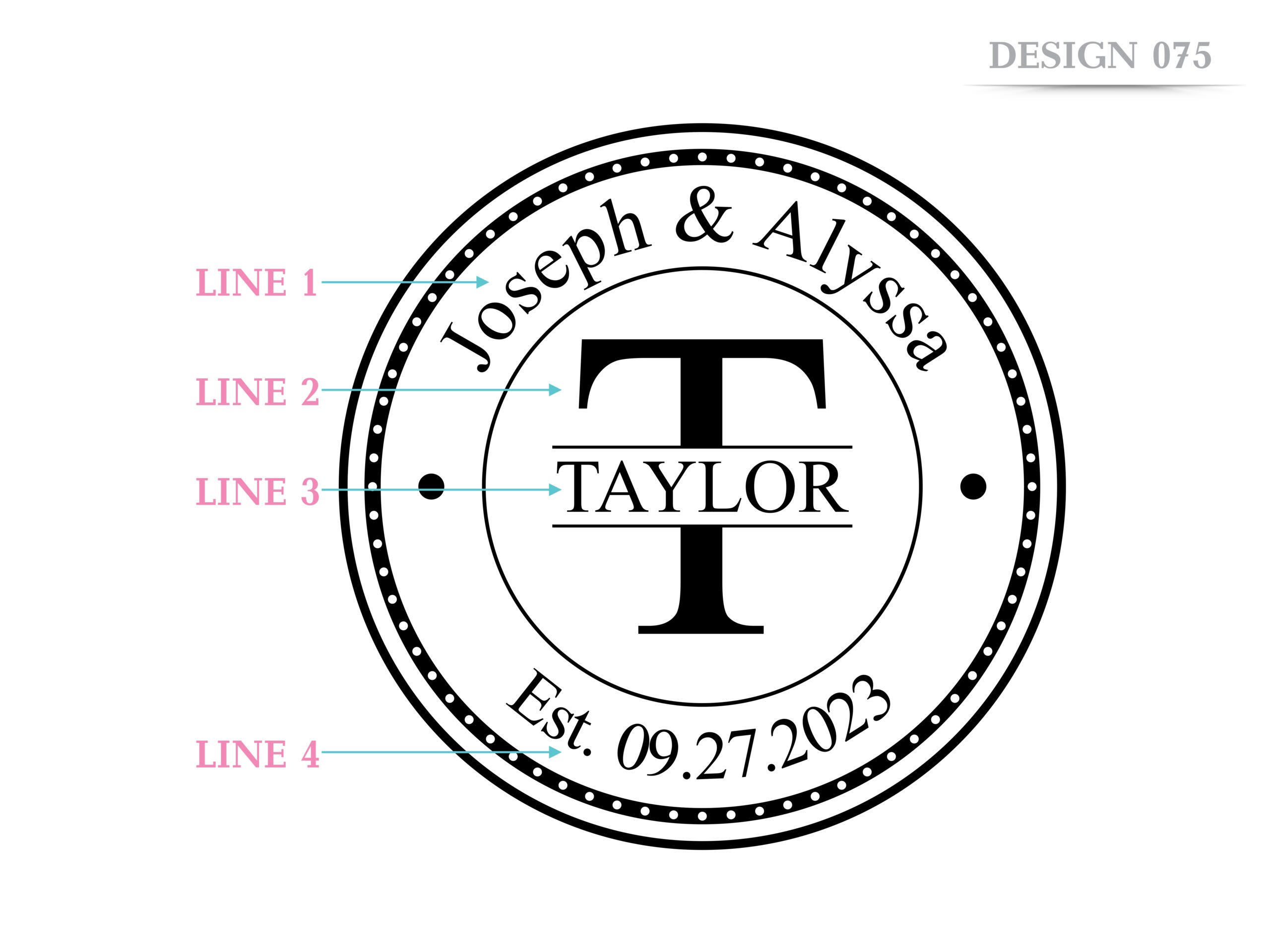 Personalized Cutting Board, Custom Wedding, Anniversary or Housewarming Gift Idea, Wood Engraved Charcuterie, for Couples, Family and Clients Initial Stamp Design #075 - Image 5